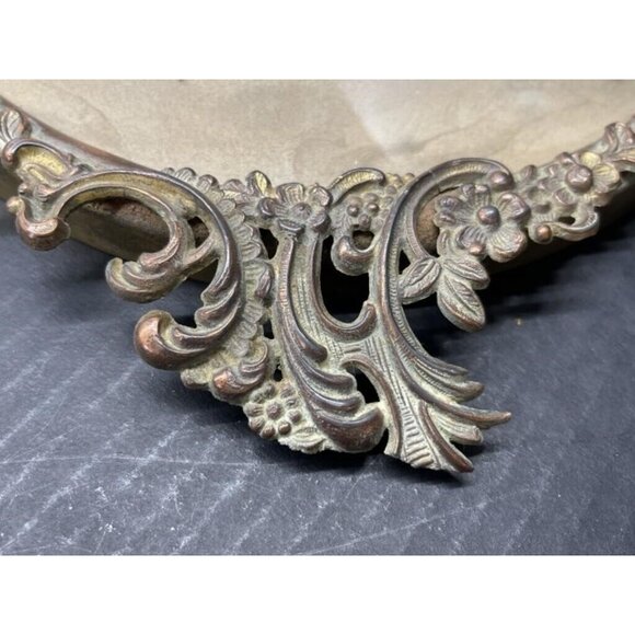 Pre War/WW1 Soldier Portrait In Victorian Ornate Convex Bubble Glass Frame 16x25 - Picture 4 of 6